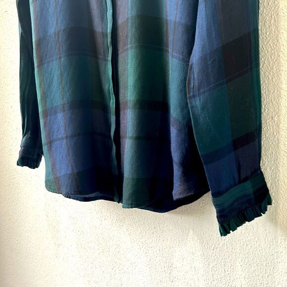 Loft plaid button-down shirt - Picture 4 of 9